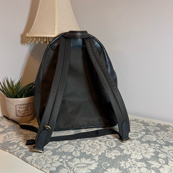 Coach Navy Leather Backpack - Picture 5 of 10